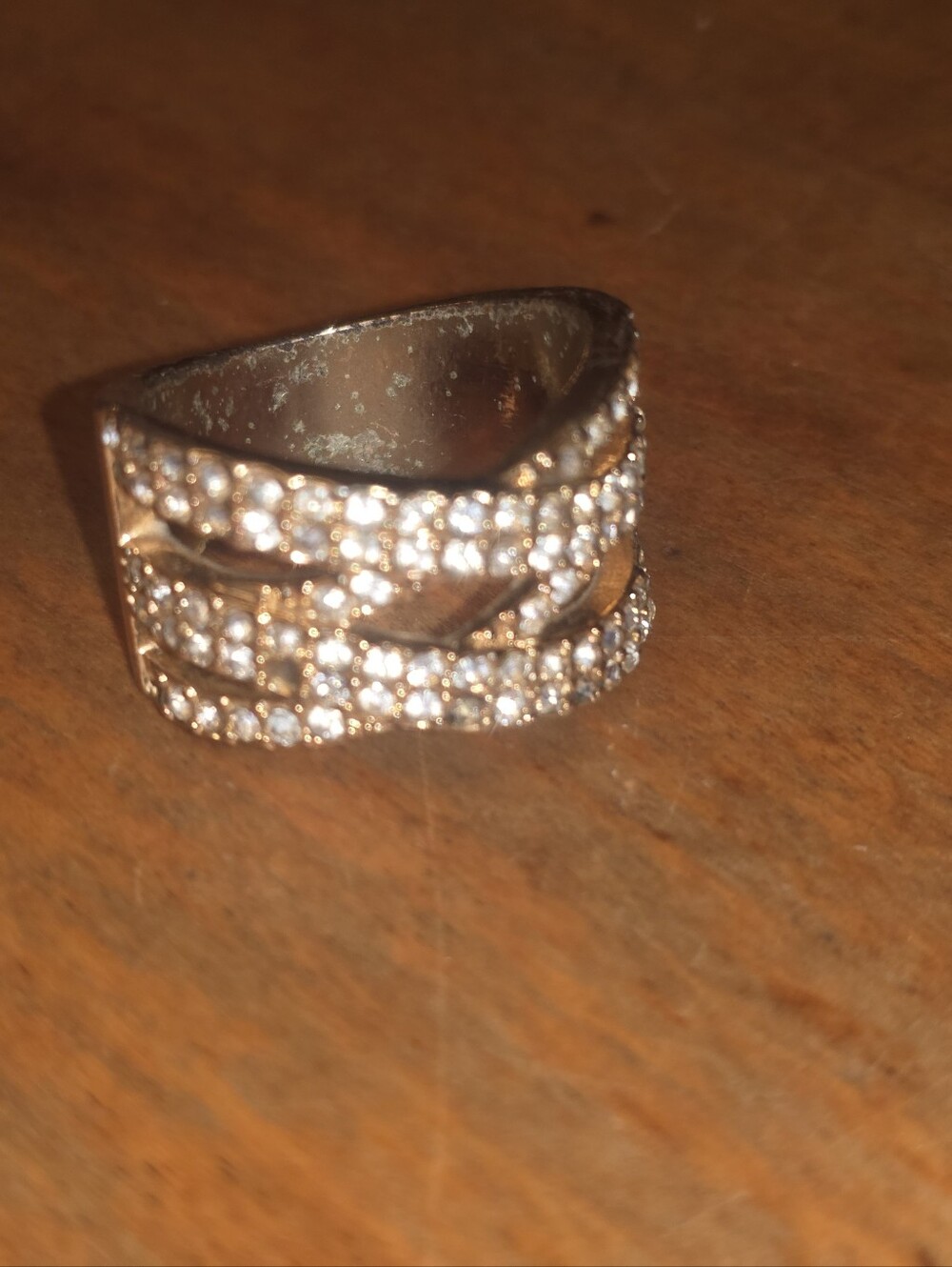 Women's Stacker Gold Tone Ring Size 10 Brand Unknown